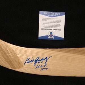 Bill Gadsby Signed Inscribed Detroit Red Wings Northland Stick Beckett COA