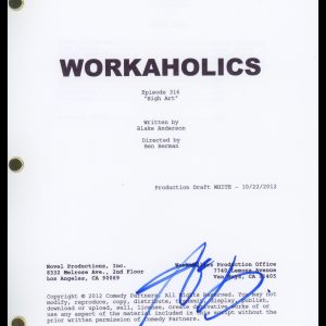 Adam Devine "Workaholics" AUTOGRAPH Signed Full 'High Art' Episode Script ACOA