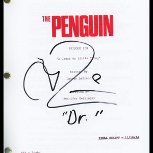 Theo Rossi "The Penguin" AUTOGRAPH Signed 'Dr. Julian Rush' Episode Script ACOA