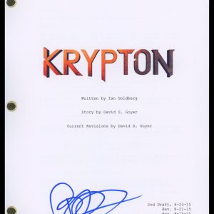 Blake Ritson "Krypton" AUTOGRAPH Signed 'Brainiac' Pilot Episode Script ACOA