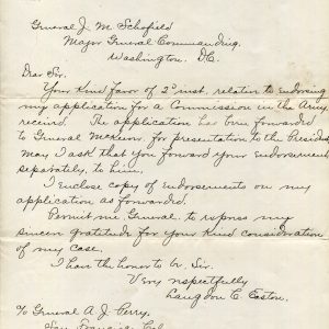 General John Schofield Civil War Medal Of Honor Langdon Easton Signed Autograph