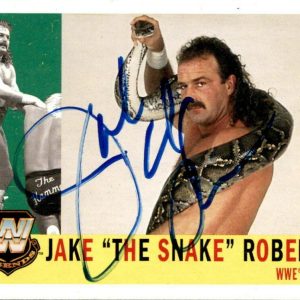 Jake "The Snake" Roberts Signed 2006 Topps Heritage WWE Legend Card #79 WWF