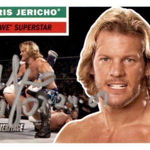 Chris Jericho Signed 2005 Topps WWE Heritage Card #14