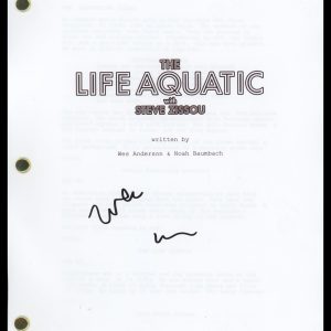 Wes Anderson "The Life Aquatic with Steve Zissou" SIGNED Script Screenplay ACOA
