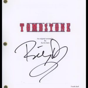 Billy Bob Thornton "Tombstone" AUTOGRAPH Signed Complete Script Screenplay ACOA