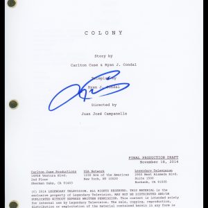 Tory Kittles "Colony" AUTOGRAPH Signed 'Broussard' Pilot Episode Script ACOA