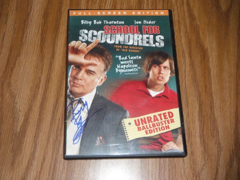 SCHOOL FOR SCOUNDRELS BILLY BOB THORNTON SIGNED DVD COVER