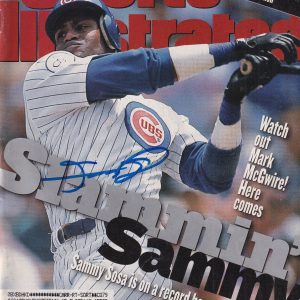 SAMMY SOSA signed (CHICAGO CUBS) Sports Illustrated magazine JSA WB874831