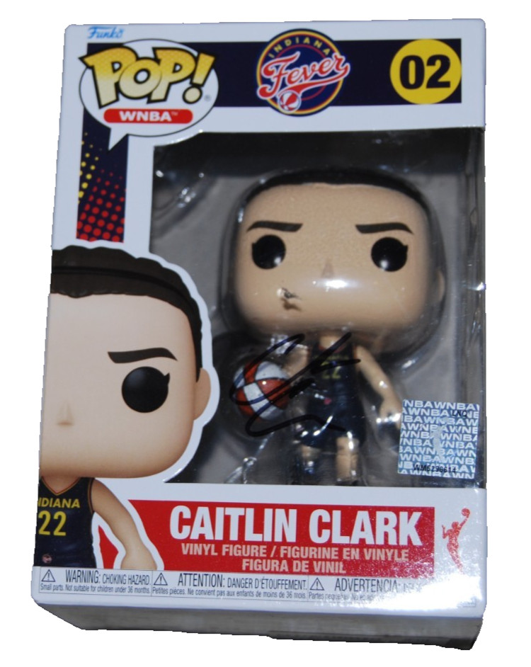 CAITLIN CLARK signed (INDIANA FEVER) WNBA 02 Funko Pop BECKETT