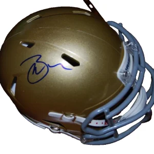 BRADY QUINN signed (NOTRE DAME FIGHTING IRISH) mini helmet BECKETT BU41237