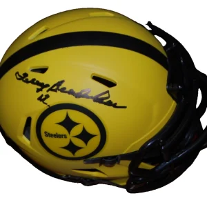 TERRY BRADSHAW signed (PITTSBURGH STEELERS) mini football helmet BECKETT BU41384