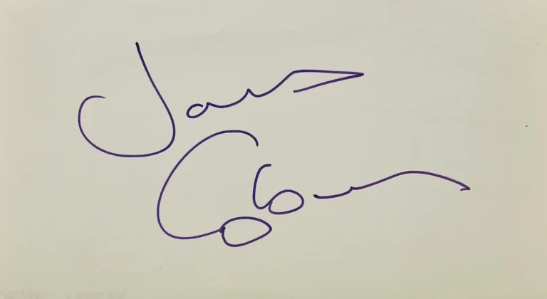JAMES COBURN Signed Autograph 5
