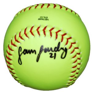 SAM LANDRY signed (VOLTS) OKLAHOMA SOONERS Softball 12" BECKETT BAS BU41303