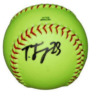 TIARE JENNINGS signed (VOLTS) OKLAHOMA SOONERS Softball 12" BECKETT BAS BU41321