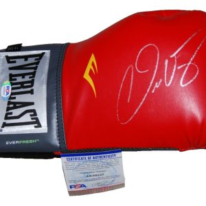 OSCAR VALDEZ signed (WBC WBO FEATHERWEIGHT) Blue Boxing glove PSA/DNA AK30537