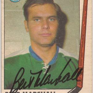 Bert Marshall Signed 1969/70 O-Pee-Chee Card