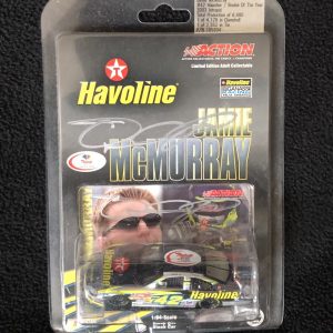 Jamie McMurray Signed Havoline Action 1:64 Scale Stock Car With Signed Card