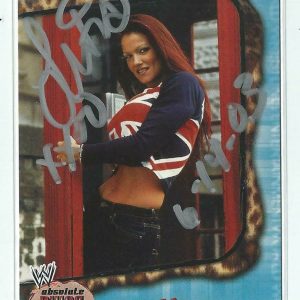 Lita Signed 2002 Fleer WWE Absolute Divas Card #4 WWF