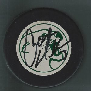 Aaron Miller Signed Vermont Catamounts Cooper Puck
