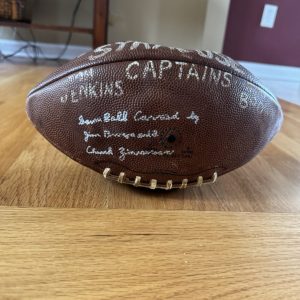 Amazing Jim Brown 1956 Game Used Football Syracuse Chuck Zimmerman Holy Grail