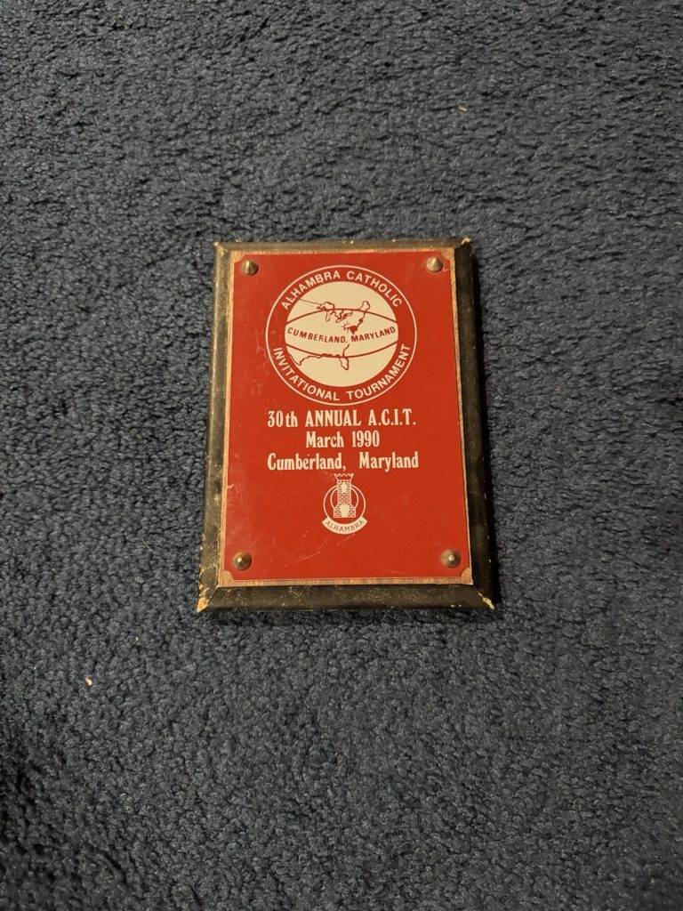 Personally Owned Lawrence Moten Award Syracuse University Basketball Signed