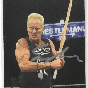 Sandman Signed 2007 Topps WWE Action Card #63 WWF