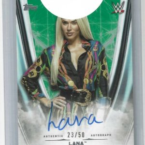 Lana 2020 Topps Undisputed WWE Redemption Autograph Green Card A-LN 23/50