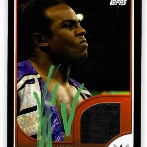 Xavier Woods Signed 2017 Topps WWE Road To WrestleMania Relic Card 027/380