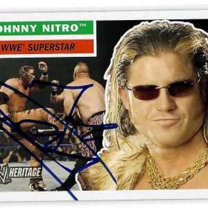 Johnny Nitro Signed 2005 Topps WWE Heritage Card #6