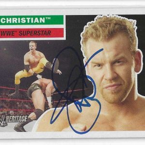 Christian Signed 2005 Topps Heritage WWE Card #36 WWF