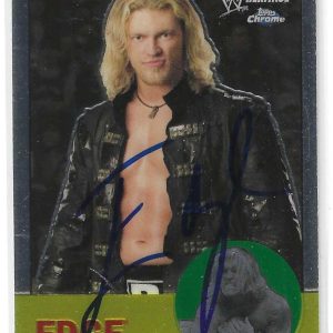Edge Signed 2007 Topps Chrome WWE Heritage Card #16