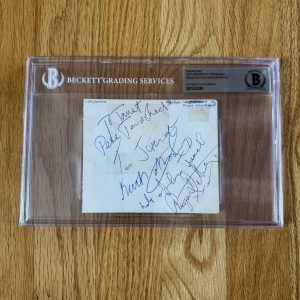 Townshend Daltrey Moon Entwistle Pre The Who Signed Page Beckett High Numbers