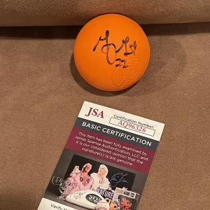 Gary Gait SIGNED SYRACUSE Orange LACROSSE  BALL JSA COA