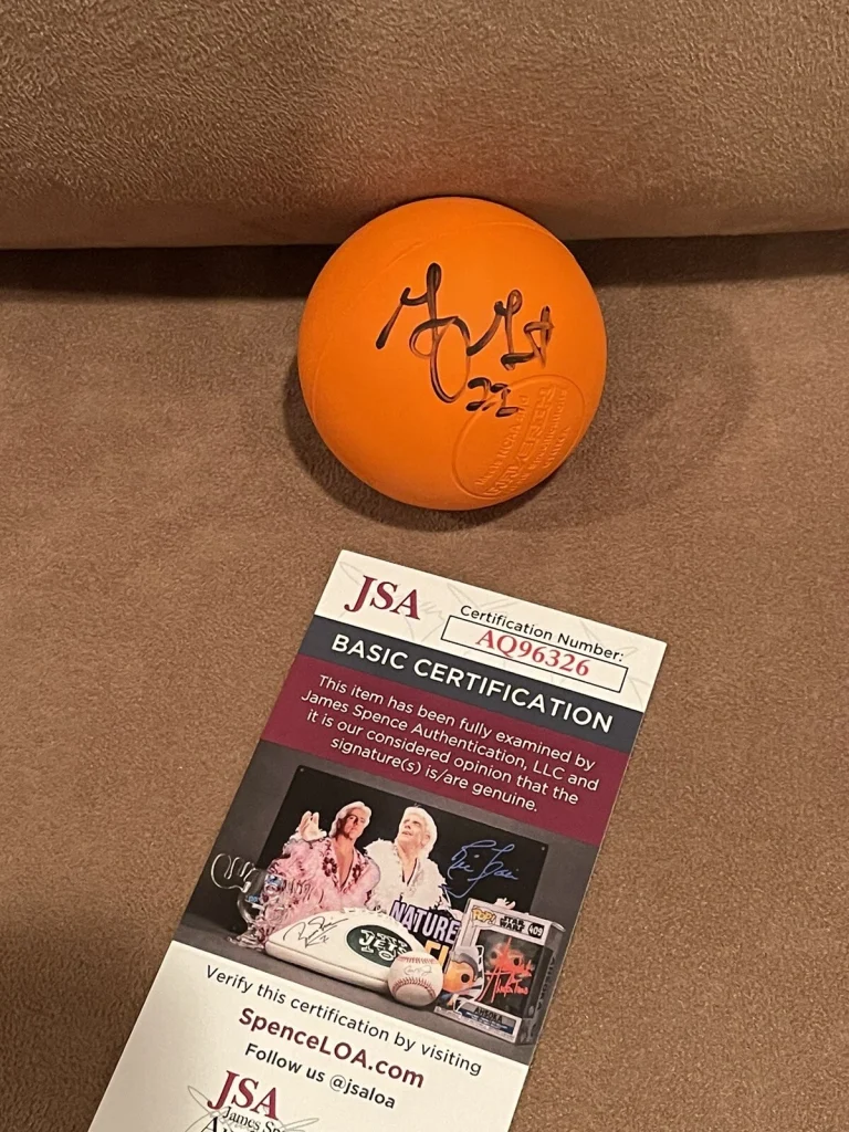 Gary Gait SIGNED SYRACUSE Orange LACROSSE  BALL JSA COA
