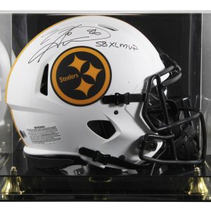 Steelers Hines Ward "SB MVP" Signed Lunar F/S Speed Proline Helmet W/ Case BAS W