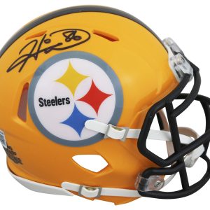 Steelers Hines Ward Signed 1962 Throwback Speed Mini Helmet BAS Witnessed