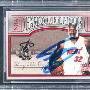 Shaq O'Neal Signed 2004 Fleer Sweet Sigs Hardcourt Heroics #13 Card BAS Slabbed