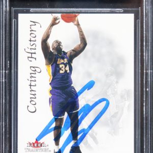 Shaquille O'Neal Signed 2000 Fleer Courting History #CH2 Card Auto 10! BAS Slab