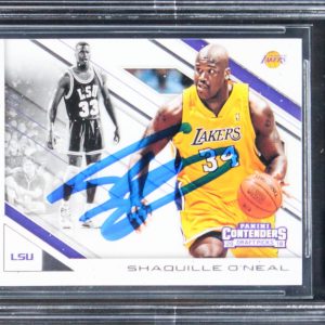 Shaq O'Neal Signed 2018 Contenders Draft Picks Legacy #29 Card Auto 10! BAS Slab