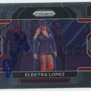 WWE Elektra Lopez Signed 2022 Panini Prizm #71 Rookie Card BAS #BS86745