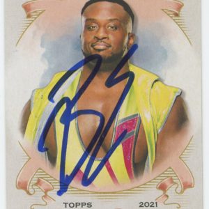 Big E WWE Authentic Signed 2021 Topps #AG-6 Card BAS #BS86701