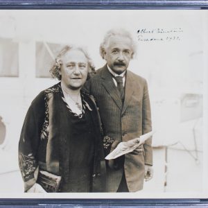 Albert Einstein "Pasadena 1931" Authentic Signed 8x10 Photo BAS Slabbed