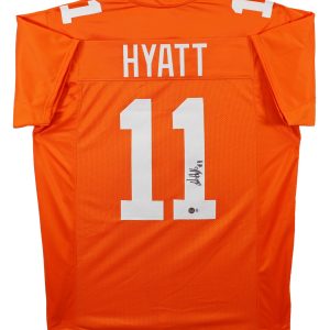 Tennessee Jalin Hyatt Authentic Signed Orange Pro Style Jersey BAS Witnessed