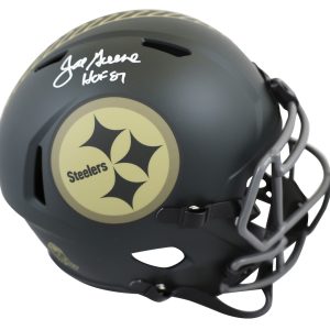 Steelers Joe Greene "HOF 87" Signed STS IV Full Size Speed Rep Helmet BAS Wit