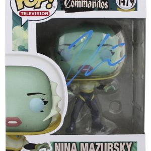 Zoe Chao Signed DC Creature Commandos Nina Mazursky Funko Pop Vinyl Figure BAS