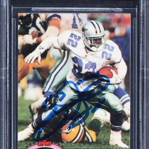 Emmitt Smith Signed 1991 Stadium Club Members Only #36 Card Auto 10! BAS Slabbed