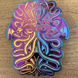 Todd Slater Cthulhu Pin 27/50 RAINBOW VARIANT 5" Tall ** READY TO SHIP ** NEW