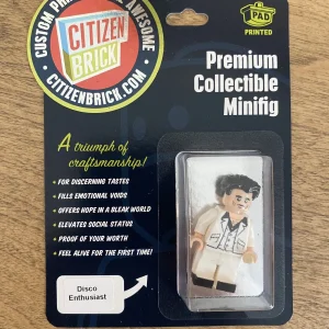 Disco Enthusiast Citizen Brick Minifig Minifigure Brand New