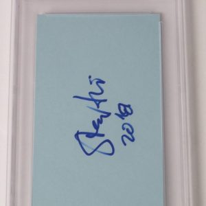 Steve Albini BIG BLACK NIRVANA Signed Autograph Auto 3x5 Index Card Slab PSA JSA