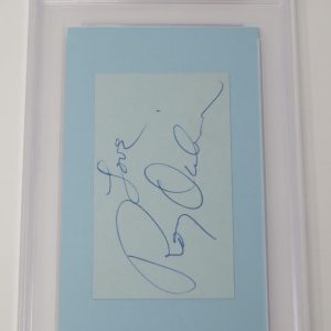 ROY ORBISON Signed Autograph Auto 3x5 Index Card Cut Slab PSA JSA